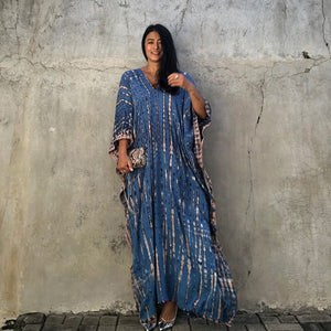 Cotton Halo Dyed Beach Loose robe