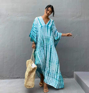 Cotton Halo Dyed Beach Loose robe