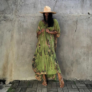 Cotton Halo Dyed Beach Loose robe