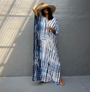 Cotton Halo Dyed Beach Loose robe