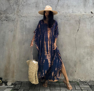 Cotton Halo Dyed Beach Loose robe